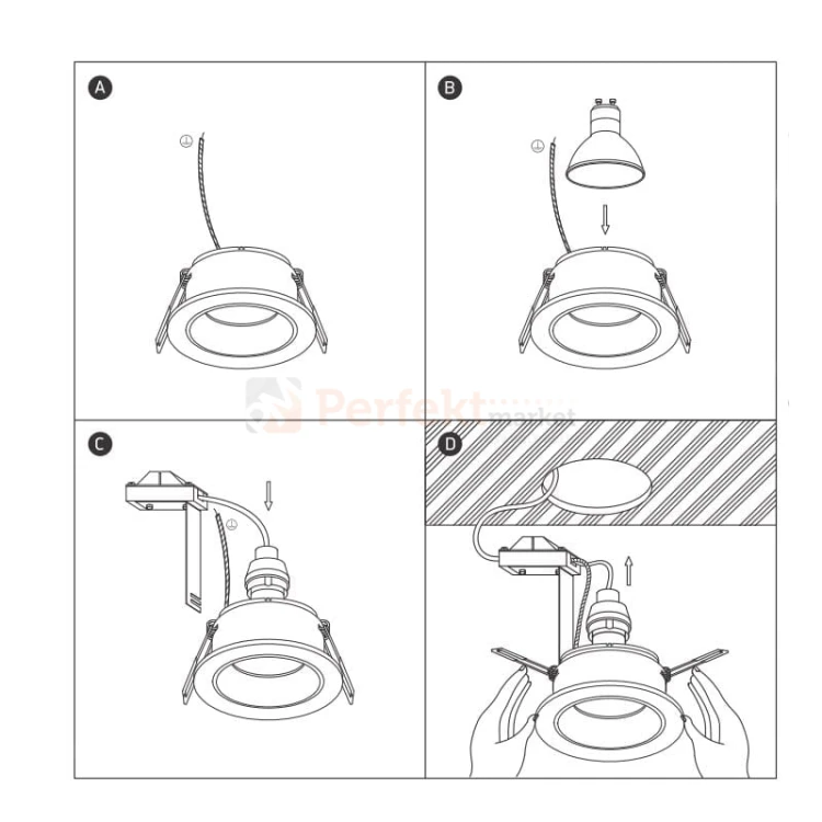 Oprawa halogenowa Vitali biała regulowana 79mm 11105M-W-W One Light montaż perfektmarket.jpg
