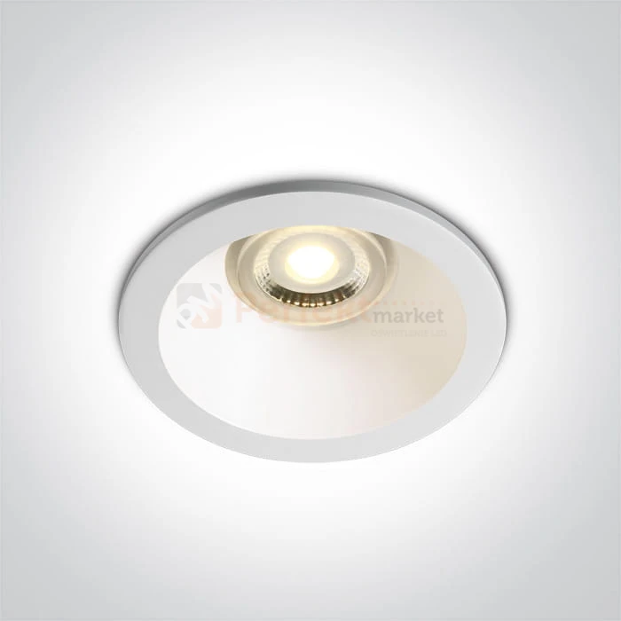 Oprawa sufitowa z puszką ognioodporną Ankara GU10 biała One Light 10109F-W wymiary perfektmarket.jpg