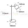 Lampka biurkowa stołowa loft czarna Serena S 61116A B One Light wymiar perfektmarket.jpg