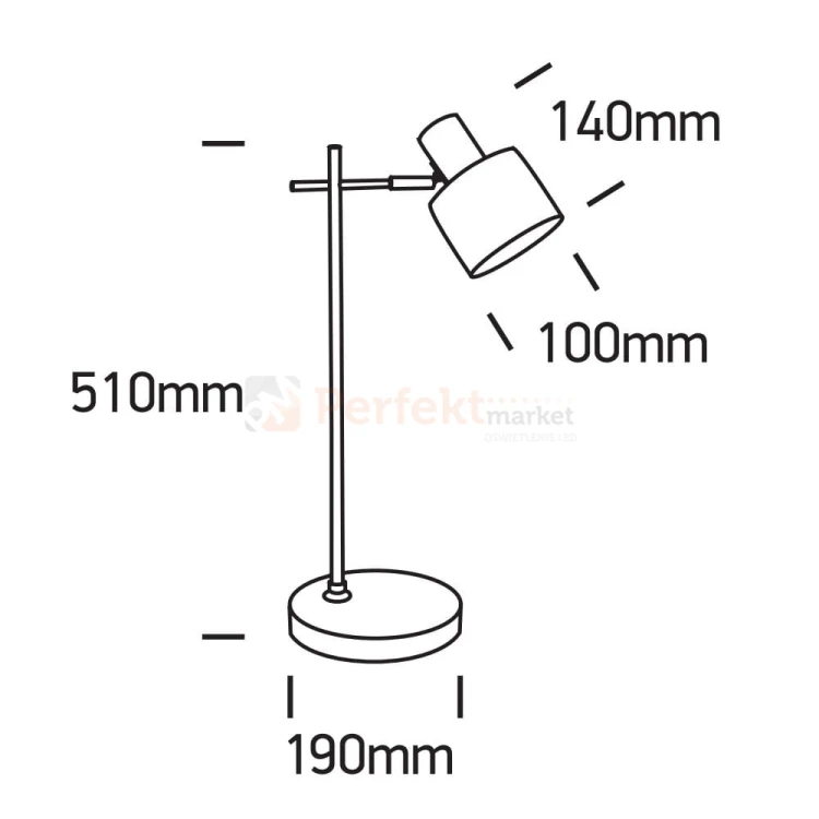 Lampka biurkowa stołowa loft czarna Serena S 61116A B One Light wymiar perfektmarket.jpg