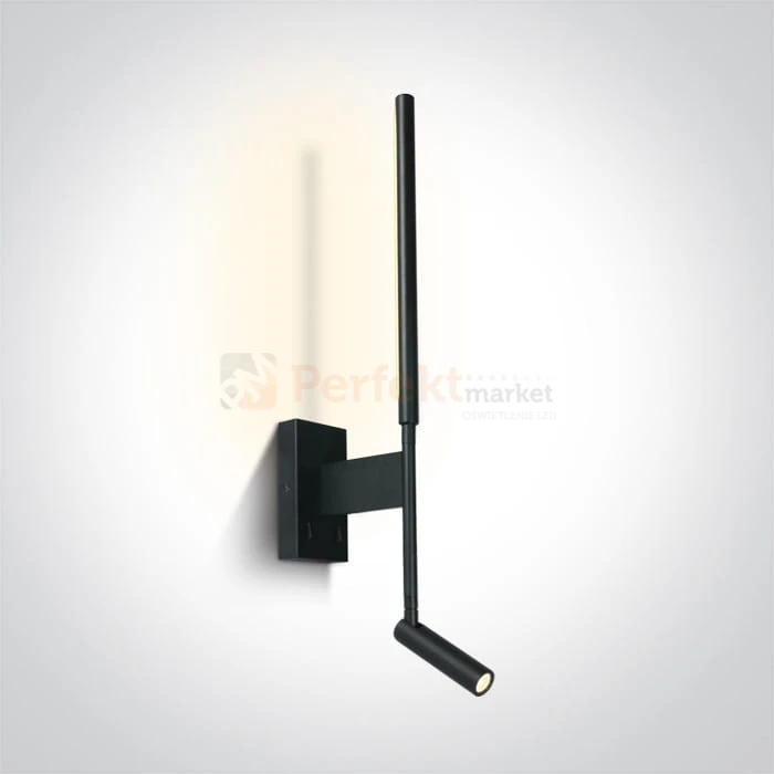 Lampa ścienna kinkiet LED Ines LED nowoczesna czarna 3+6W regulowana 65144 B W One Light perfektmarket.jpg