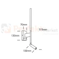 Lampa ścienna kinkiet LED Ines LED nowoczesna czarna 3+6W regulowana 65144 B W wymiary One Light perfektmarket.jpg