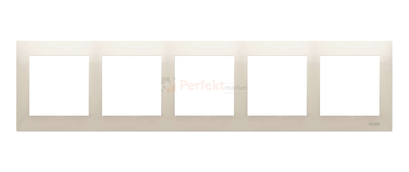 DR5/41 Simon 54 Premium ramka 5_krotna kremowa biały perfektmarket