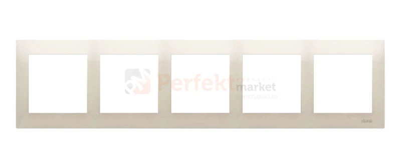 DR5/41 Simon 54 Premium ramka 5_krotna kremowa biały perfektmarket