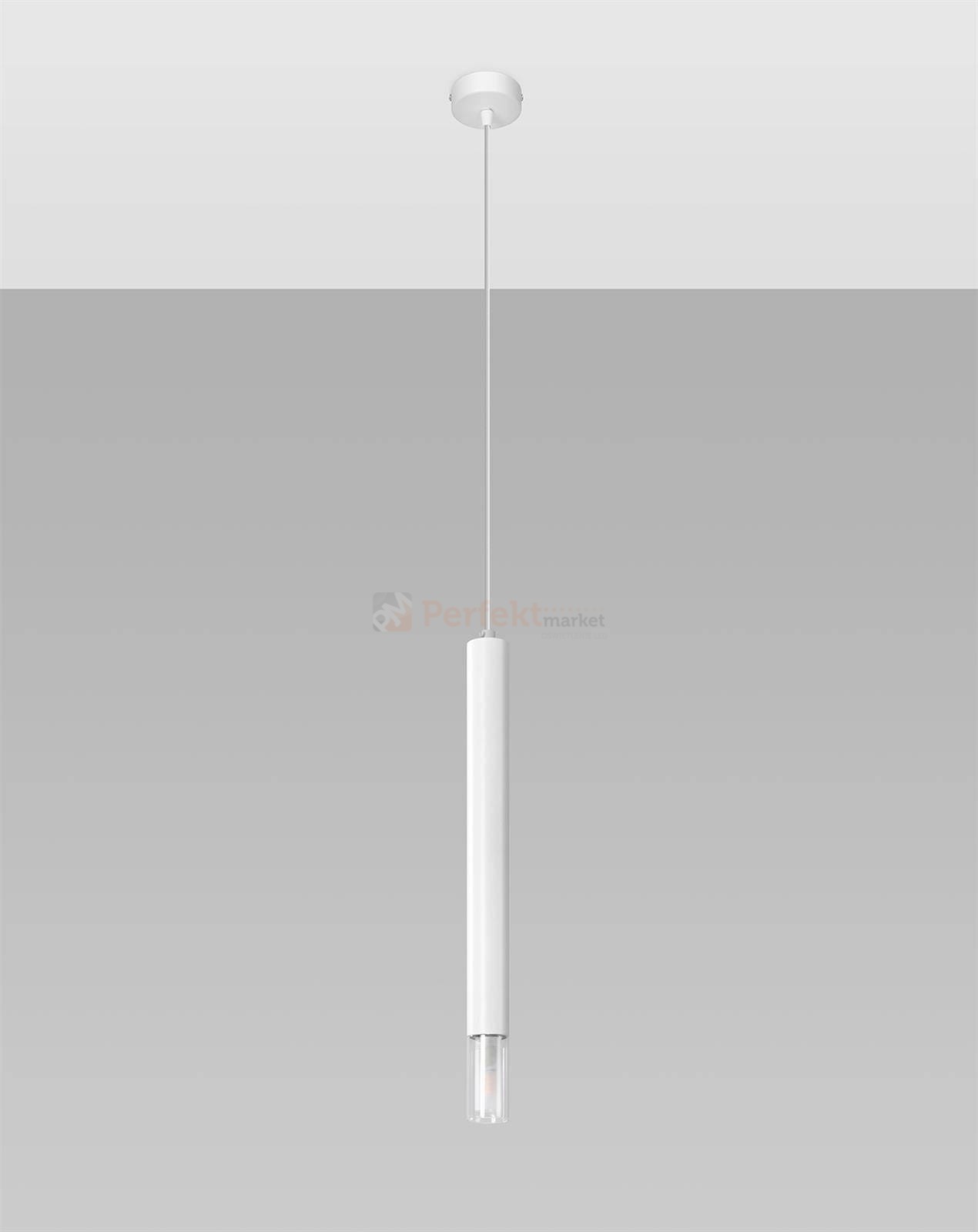 Lampa wisząca WEZYR 1 biała Sollux