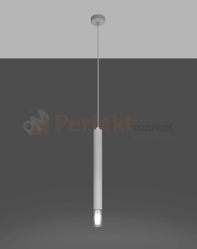 Lampa wisząca WEZYR 1 biała Sollux