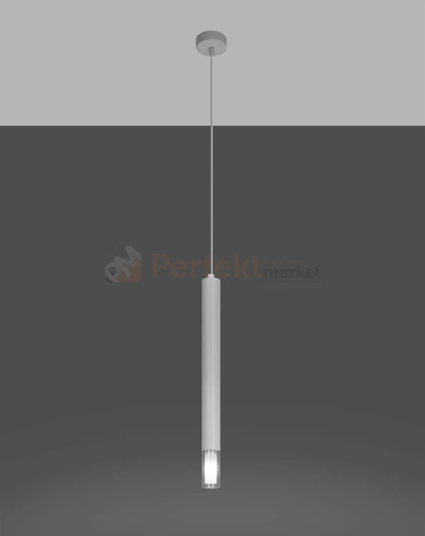 Lampa wisząca WEZYR 1 biała Sollux