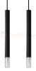 Lampa wisząca WEZYR 2 czarna Sollux