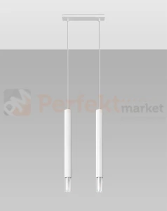 Lampa wisząca WEZYR 2 biała Sollux SL.0958