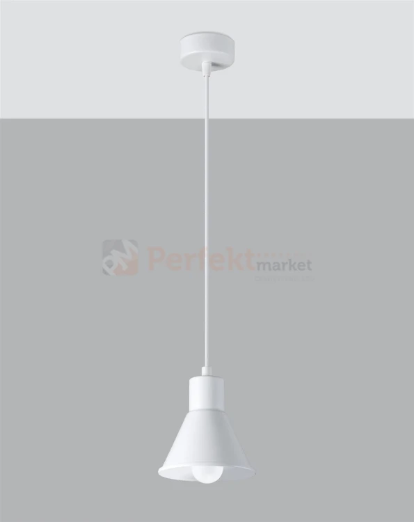 Lampa wisząca TALEJA 1 biała [E27] Sollux