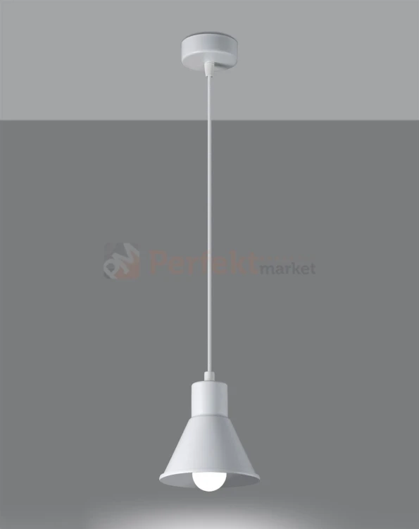 Lampa wisząca TALEJA 1 biała [E27] Sollux