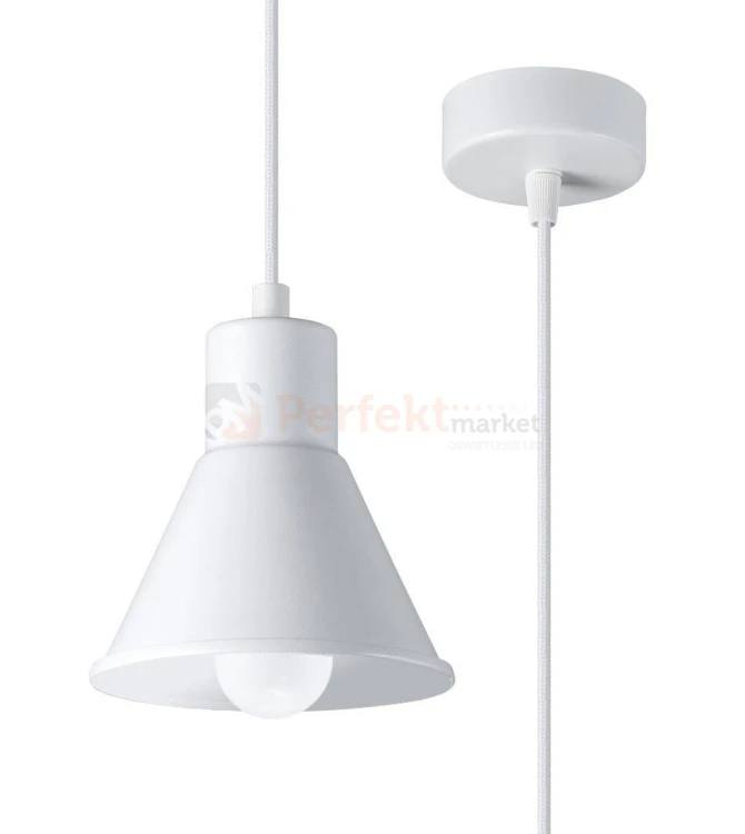 Lampa wisząca TALEJA 1 biała [E27] Sollux