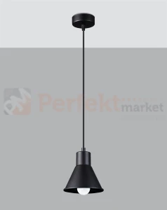 Lampa wisząca TALEJA 1 czarna [E27] Sollux SL.0985
