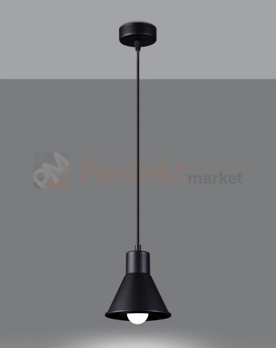 Lampa wisząca TALEJA 1 czarna [E27] Sollux