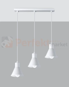 Lampa wisząca TALEJA 3 biała [E27] Sollux SL.0984