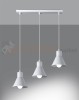 Lampa wisząca TALEJA 3 biała [E27] Sollux