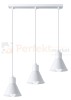 Lampa wisząca TALEJA 3 biała [E27] Sollux
