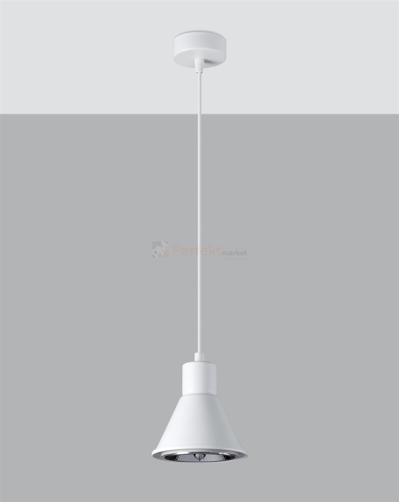 Lampa wisząca TAZILA 1 biała [ES111] Sollux