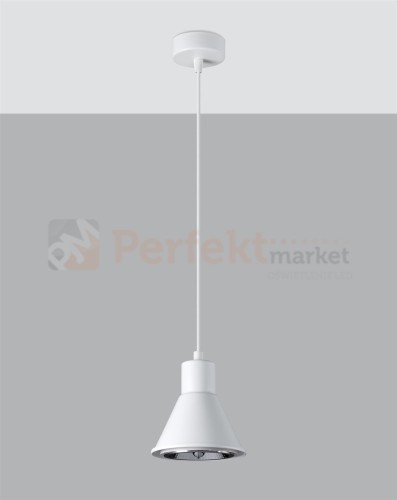 Lampa wisząca TAZILA 1 biała [ES111] Sollux