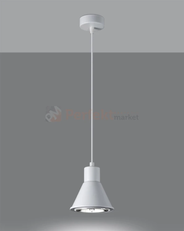 Lampa wisząca TAZILA 1 biała [ES111] Sollux