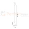 Lampa wisząca TAZILA 1 biała [ES111] Sollux