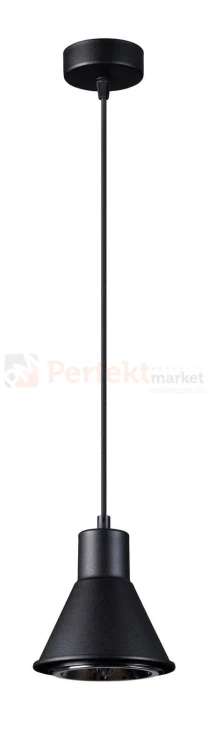 Lampa wisząca TAZILA 1 czarna [ES111] Sollux