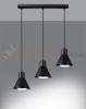 Lampa wisząca TAZILA 3 czarna [ES111] Sollux