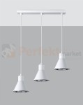 Lampa wisząca TAZILA 3 biała [ES111] Sollux