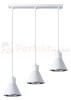 Lampa wisząca TAZILA 3 biała [ES111] Sollux