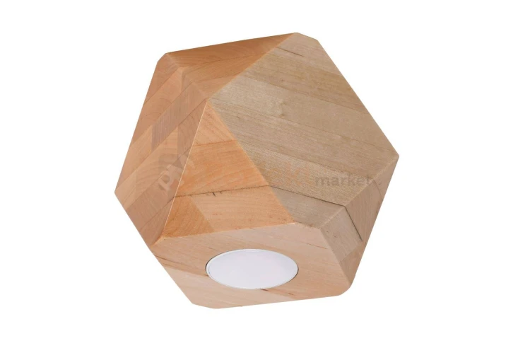 Plafon WOODY 1 naturalne drewno Sollux