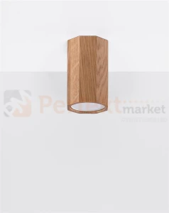 Spot downlight  drewniany downlight tuba ZEKE 10 dąb Sollux SL.1033
