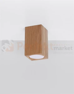 Plafon oprawa drewniana tuba GU10 KEKE 10 dąb Sollux SL.1040