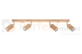 Plafon BERG 4 naturalne drewno Sollux