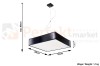 nowoczesna lampa minimal perfektmarket design wisząca sufitowa kwadratowa LED HORUS 35 czarna size.jpg