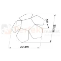 lampa_ścienna kinkiet biały biała nowoczesna minimalizm perfektmarket design lampa ścienna kinkiet LED penta perfektmarket SL.0422 sklep wymiary rozmiar