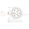 Oprawa meblowa LED okrągła olo-2 12V 2W stal OLO-2 N-WW wymiary perfektmarket oswietlenie
