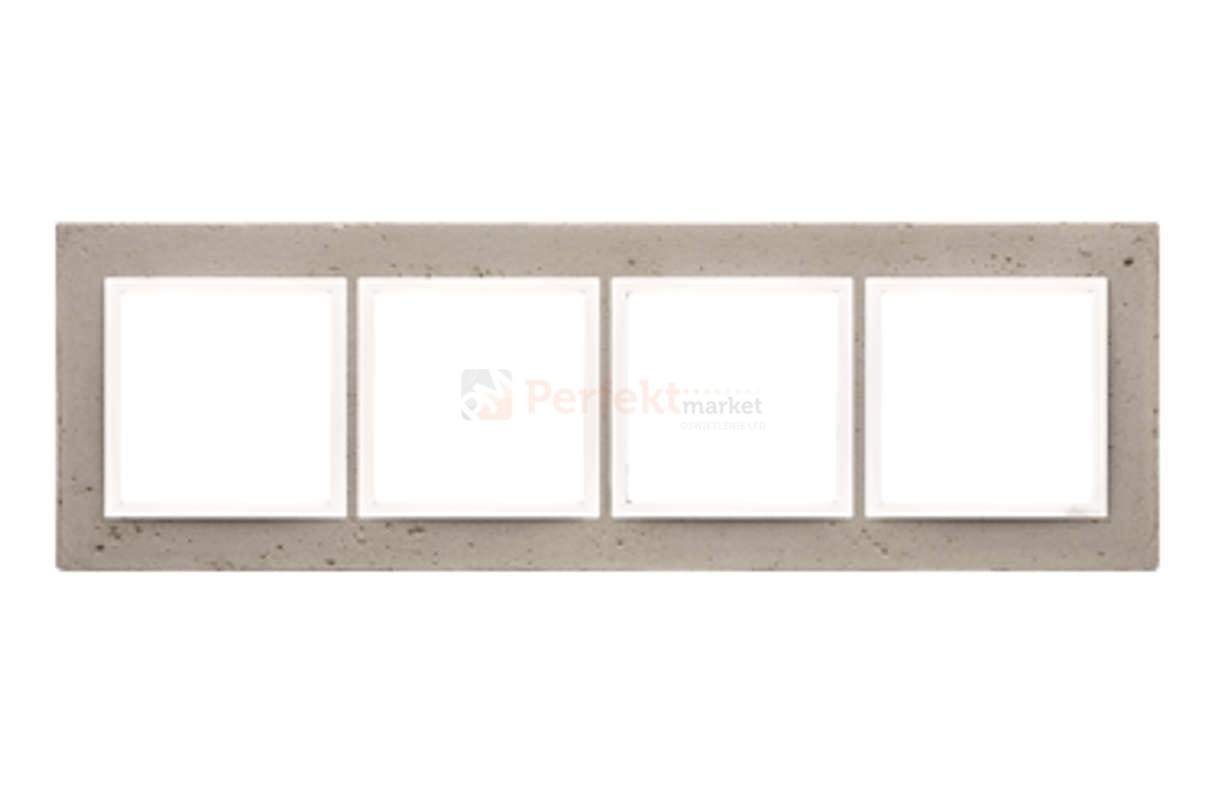 Simon 54 nature ramka poczwórna 4-krotna beton betonowa al_betone szara DRN4/91 perfektmarket