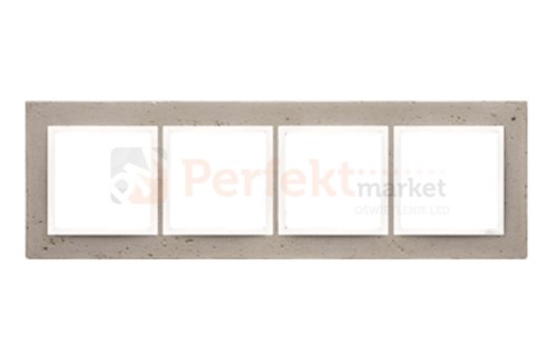 Simon 54 nature ramka poczwórna 4-krotna beton betonowa al_betone szara DRN4/91 perfektmarket
