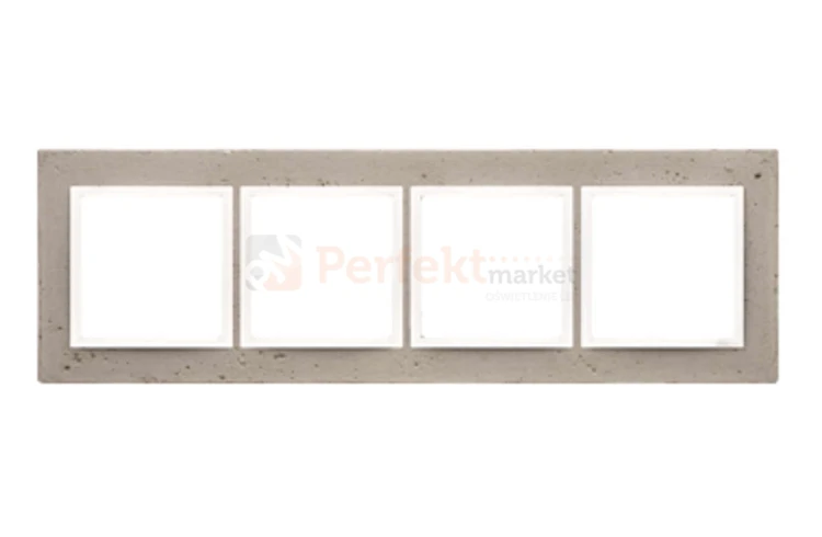 Simon 54 nature ramka poczwórna 4-krotna beton betonowa al_betone szara DRN4/91 perfektmarket