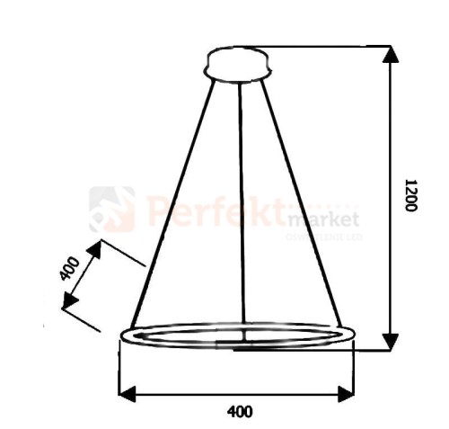Lampa LED wisząca Orion 507 Milagro czarna