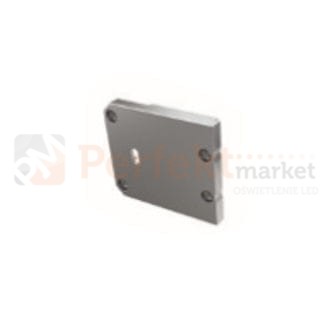 Zaślepka do profili Unico led aluminiowa z otworem srebrna lawa z otworem oświetlenie_led perfektmarket.jpg