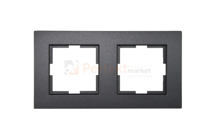 novella ramka perfektmarket antracyt panasonic podwójna 2-krotna 92180642.jpg