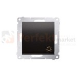 Simon 54 Przycisk światło antracyt metalizowany bez ramki DS1.01/48 perfektmarket