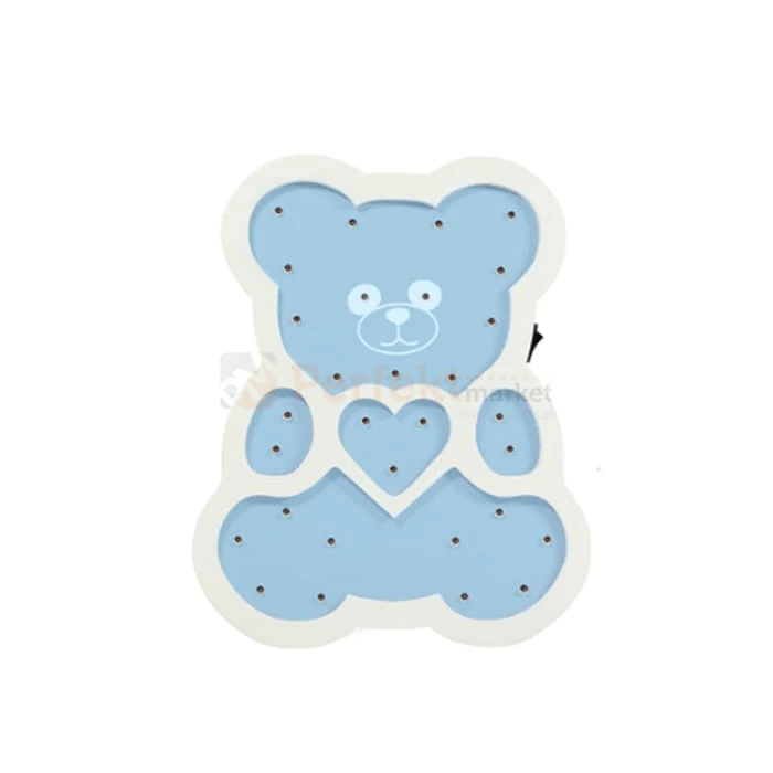 lampka dziecięca drewniana led mis niebieski na baterie aa polux 310651 perfektmarket.jpg