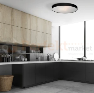 Rapido plafon mały 30cm czarny 3000K LP-433/1C 3S BK Light Prestige