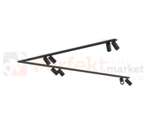Lampa sufitowa na listwie szynie MONO CORNER VIII 2x200 BLACK VIII 7723 Nowodvorski