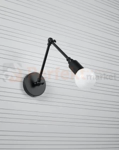 Kinkiet STARK czarny regulowany loft SL.0610 Sollux