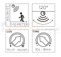 Kinkiet zewnętrzny LED z czujnikiem PIR POLO Lutec 5205702118 perfektmarket czujnik.jpg