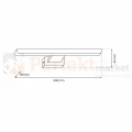 Kinkiet PINTO CHROME 12W LED 50cm ML8237