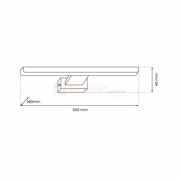 Kinkiet PINTO CHROME 12W LED 50cm ML8237